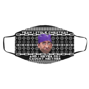 Yeah I Stole Christmas And I Never Got Caught Neither Prison Mike Ugly Christmas Face Mask