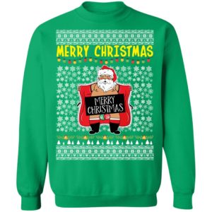 Merry Christmas Santa Claus Exposing Himself Ugly Christmas Sweater