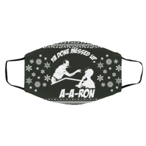 Aaron Ya Done Messed Up Ugly Christmas Face Mask