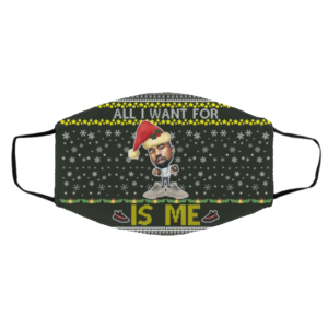 All I Want For Christmas Is Me Kanye West Yeezy Yeezus Ugly Christmas Face Mask