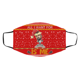 All I Want For Christmas Is Me Kanye West Yeezy Yeezus Ugly Christmas Face Mask