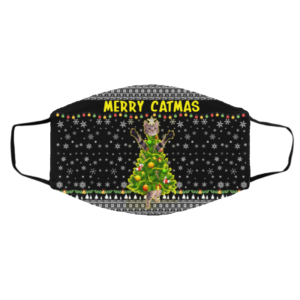 Merry Catmas – Kitten Kitty Ugly Christmas Face Mask