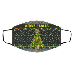 Merry Catmas – Kitten Kitty Ugly Christmas Face Mask
