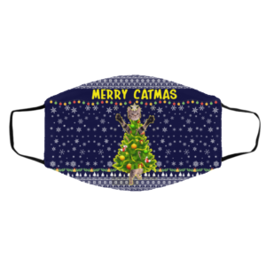 Merry Catmas - Kitten Kitty Ugly Christmas Face Mask