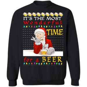 It's The Most Wonderful Time For A Beer Ugly Christmas Sweater