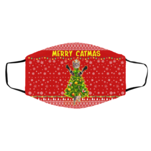 Merry Catmas - Kitten Kitty Ugly Christmas Face Mask