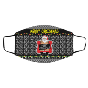 Merry Christmas Santa Claus Exposing Himself Ugly Christmas Face Mask