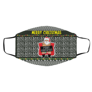 Merry Christmas Santa Claus Exposing Himself Ugly Christmas Face Mask