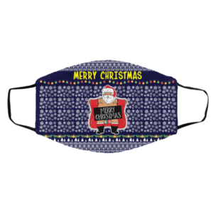 Merry Christmas Santa Claus Exposing Himself Ugly Christmas Face Mask
