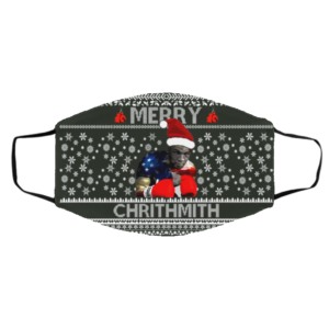 Mike Tyson Merry Chrithmith Ugly Christmas Face Mask