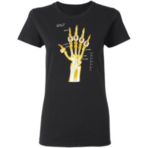 Kobe Bryant hand gold rings x-ray T-shirt, LS, Hoodie