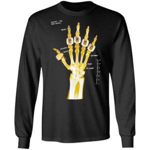Kobe Bryant hand gold rings x-ray T-shirt, LS, Hoodie
