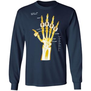 Kobe Bryant hand gold rings x-ray T-shirt, LS, Hoodie
