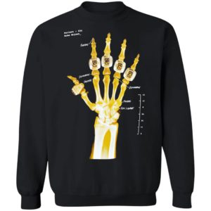 Kobe Bryant hand gold rings x-ray T-shirt, LS, Hoodie