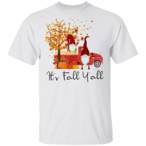 It’s Fall Y’all Cute Gnomes Pumpkin Autumn Tree Fall Shirt