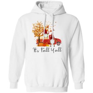 It's Fall Y'all Cute Gnomes Pumpkin Autumn Tree Fall Shirt