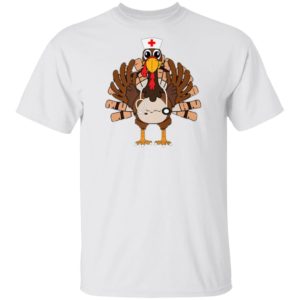 Thanksgiving Scrub Tops Women Turkey Nurse Holiday Nursing Shirt