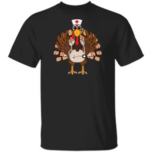 Thanksgiving Scrub Tops Women Turkey Nurse Holiday Nursing Shirt