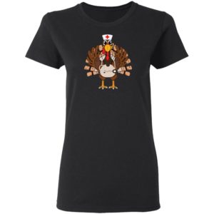 Thanksgiving Scrub Tops Women Turkey Nurse Holiday Nursing Shirt