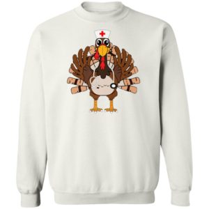 Thanksgiving Scrub Tops Women Turkey Nurse Holiday Nursing Shirt
