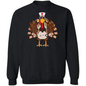 Thanksgiving Scrub Tops Women Turkey Nurse Holiday Nursing Shirt