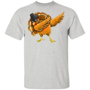 Dabbing Turkey Shirt Thanksgiving Boys Kids Men Turkey Day T-Shirt