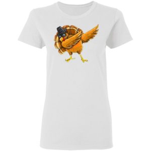 Dabbing Turkey Shirt Thanksgiving Boys Kids Men Turkey Day T-Shirt