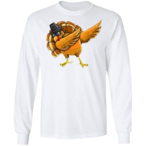 Dabbing Turkey Shirt Thanksgiving Boys Kids Men Turkey Day T-Shirt