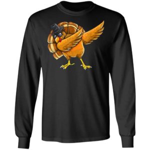 Dabbing Turkey Shirt Thanksgiving Boys Kids Men Turkey Day T-Shirt