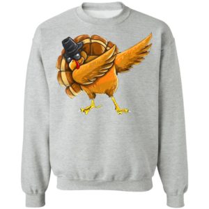 Dabbing Turkey Shirt Thanksgiving Boys Kids Men Turkey Day T-Shirt