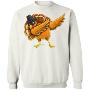 Dabbing Turkey Shirt Thanksgiving Boys Kids Men Turkey Day T-Shirt
