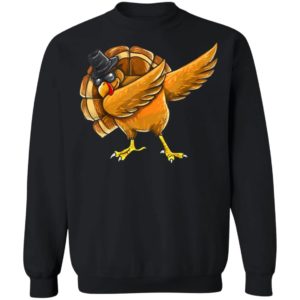 Dabbing Turkey Shirt Thanksgiving Boys Kids Men Turkey Day T-Shirt