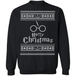 Harry Potter Wizard Movie Ugly Christmas Sweater, Long Sleeve