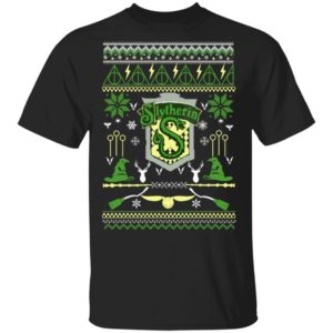 Harry Potter Slytherin Ugly Christmas Sweater, Long Sleeve Harry Potter Slytherin Ugly Christmas Sweater, Long Sleeve