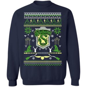 Harry Potter Slytherin Ugly Christmas Sweater, Long Sleeve