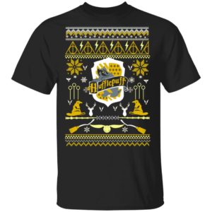 Harry Potter Hufflepuff Ugly Christmas Sweater, Long Sleeve Harry Potter Hufflepuff Ugly Christmas Sweater, Long Sleeve