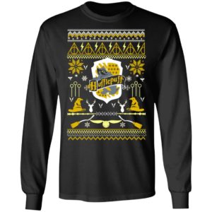 Harry Potter Hufflepuff Ugly Christmas Sweater, Long Sleeve