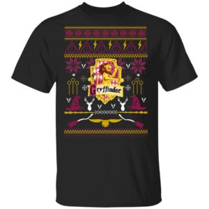 Harry Potter Gryffindor Ugly Christmas Sweater, Long Sleeve Harry Potter Gryffindor Ugly Christmas Sweater, Long Sleeve