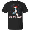 Basset Hound Dog Bye Bye 2020 Christmas New Year T-Shirt, Long Sleeve