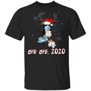 Bemese Moutain Dog Bye Bye 2020 Christmas New Year T-Shirt, Long Sleeve