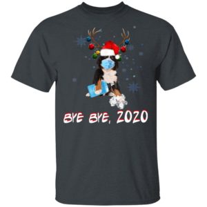 Bemese Moutain Dog Bye Bye 2020 Christmas New Year T-Shirt, Long Sleeve