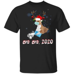 Basenji Dog Bye Bye 2020 Christmas New Year T-Shirt, Long Sleeve