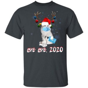 American Curl Cat Bye Bye 2020 Christmas New Year T-Shirt, Long Sleeve