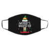 UGLY CHRISTMAS SWEATER Red Pattern Face Mask