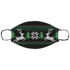 UGLY CHRISTMAS SWEATER Pattern Face Mask