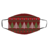 Dear Blue Ugly Christmas Sweater Face Mask