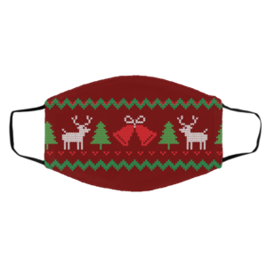 Ugly Christmas Sweater Seamless Red Face Mask Ugly Christmas Sweater Seamless Red Face Mask