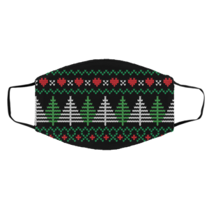 Ugly Christmas Sweater Seamless Pattern Face Mask Ugly Christmas Sweater Seamless Pattern Face Mask