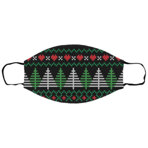 Ugly Christmas Sweater Seamless Pattern Face Mask