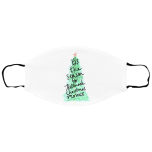 Tis the season for Hallmark Christmas movies face mask